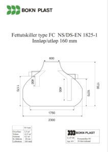 Tegning Fedtudskiller FC-10L